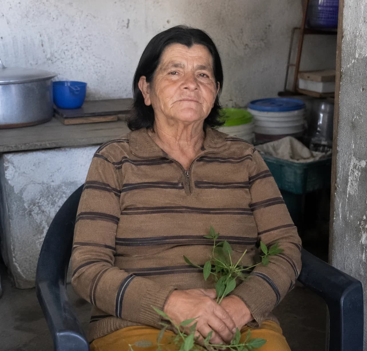 Martha Molina Jaramillo, la Bruja de la Biznaga, en su espacio de consulta en Biznaga